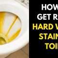 How to Clean Hard Water Stain in Toilet