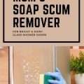 How to Remove Soap Scum from Shower Doors (DIY Soap Scum Remover)